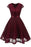 A| Bridelily Womens Street 1950s Short Sleeve A-Line Cocktail Party Dress - S / Burgundy - lace dresses