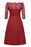 A| Bridelily Womens Street Floral Lace Boat Neck Cocktail Formal Swing Dress - lace dresses