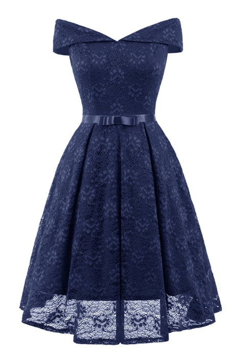 A| Bridelily Womens Street Off Shoulder Lace Dress - lace dresses