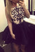 A-Line Bateau Appliques Sleeveless Short Homecoming Dress Mini Black Dresses - Prom Dresses