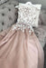 A Line Bateau Long Sleeves Floor Length Prom with Appliques Charming Formal Dress - Prom Dresses