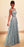 A-line Blue Sleeveless Lace Floor-length Prom Sexy Evening Dresses - Prom Dresses
