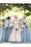 A Line Cheap Floor Length One Shoulder Tulle Bridesmaid Dress - Bridesmaid Dresses