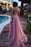 A Line Cheap Halter Tulle Prom Appliques Long Party Dress with Rhinestones - Prom Dresses