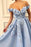 A Line Flowers Long Party Prom Dress with Appliques - Prom Dresses