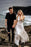 A Line Halter Ivory V Neck Beach Sexy Sleeveless Boho Wedding Dress - Wedding Dresses