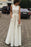 A-line Ivory Jewel Sleeveless Floor-length Lace Prom Dresses Cheap Evening Formal Dress - Prom Dresses