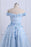 A Line Off Shoulder High Low Homecoming Appliqued Lace Party Dresses - Prom Dresses