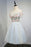 A Line Off the Shoulder Appliques Homecoming Cheap Short Prom Dress - Prom Dresses