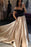 A Line Off the Shoulder Long Prom Floor Length Sexy Evening Dress with Black Top - Prom Dresses