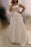 A-line Plus Size Ivory Cap Sleeves Sweep Train Lace Appliques Tulle Wedding Dresses - Prom Dresses