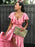 A-Line Scoop High Low Pink Satin Bridesmaid Dress - Bridesmaid Dresses