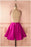 A-line Short Dresses Simple Open Back Ruched Sleeveless Homecoming Dress - Prom Dresses