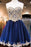 A-line Short Sweetheart Strapless Tulle Homecoming Dress with Beading - Prom Dresses