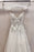 A Line Spaghetti Straps Cute V Neck Floor Length Tulle Prom Dress with Flowers - Prom Dresses