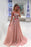 A Line Straps Appliqued Prom Dress Cheap Sweep Train Tulle Evening Dresses - Prom Dresses