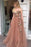 A-Line Sweetheart Floor Length Prom with Appliques Cheap Tulle Formal Dress - Prom Dresses