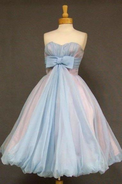 A-line Sweetheart Homecoming Cute Short Prom Dress with Bowknot - Prom Dresses