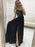 A Line Sweetheart Neck Lace Long Black Prom Dresses with  Black Lace Formal Graduation Evening Dresses, Black Party Dresses