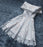 A Line the Silver Gray Homecoming Dress Short Off Shoulder Prom Gown - Prom Dresses