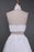 A Line Two Piece Split Prom Dress Sexy Strapless Long Formal Dresses - Prom Dresses