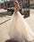 A Line V Neck Backless Beaded Ivory Prom Dresses Wedding Dresses with High Slit, Backless Ivory Formal Dresses, Evening Dresses