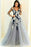 A-line V-neck Long Sleeves Tulle Dress with Appliques Cheap Prom Gown - Prom Dresses