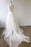 A Line V Neck White Prom Dresses with Train, V Neck Formal Wedding Dresses with Train, White Evening Dresses