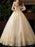 A-Line Wedding Dresses Scoop Neck Floor Length Lace Long Sleeve Glamorous See-Through Illusion Sleeve with 2020 - wedding dresses