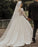 A line wedding dresses with sleeves Floral Lace Bridal Dress - Wedding Dresses
