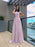 A-Line/Princess Chiffon Beading Straps Sleeveless Floor-Length Dresses - Prom Dresses