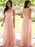 A-Line/Princess Scoop Sleeveless Applique Floor-Length Chiffon Dresses - Prom Dresses
