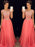A-Line/Princess Scoop Sleeveless Beading Floor-Length Chiffon Dresses - Prom Dresses