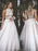 A-Line/Princess Sleeveless High Neck Tulle Beading Floor-Length Dresses - Prom Dresses
