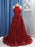 A-Line/Princess Sleeveless Jewel Sweep/Brush Train Ruffles Sequins Dresses - Prom Dresses