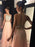 A-Line/Princess Sleeveless Scoop Beading Sweep/Brush Train Chiffon Dresses - Prom Dresses