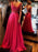 A-Line/Princess Sleeveless Scoop Sweep/Brush Train Applique Chiffon Dresses - Prom Dresses