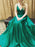 A-Line/Princess Sleeveless Spaghetti Straps Elastic Woven Satin Floor-Length Dresses - Prom Dresses