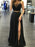 A-Line/Princess Spaghetti Straps Sleeveless Floor-Length Chiffon Two Piece Dresses - Prom Dresses