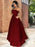 A-Line/Princess Strapless Sleeveless Floor-Length Ruffles Satin Dresses - Prom Dresses