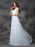 A-line/Princess V-neck Beading Sleeveless Long Chiffon Dresses - Prom Dresses