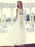 A-Line/Princess V-neck Short Sleeves Lace Floor-Length Chiffon Dresses - Prom Dresses