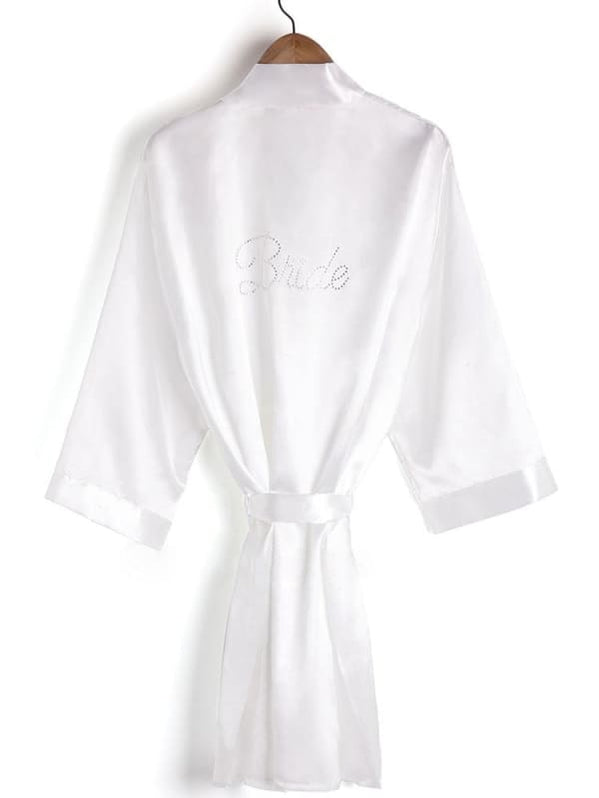A| Personalized Rhinestone Bridesmaid & Bridal Robes — Bridelily
