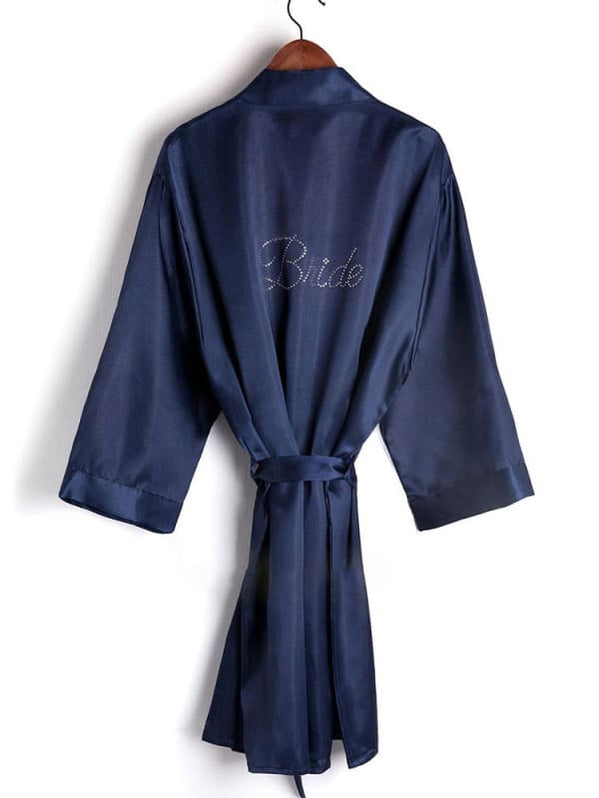 A| Personalized Rhinestone Bridesmaid & Bridal Robes — Bridelily