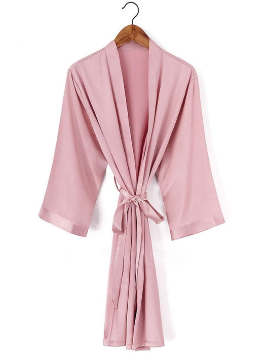 A| Personalized Wedding Gifts Bride Bridesmaid Robes - M / Dusty Rose - robes