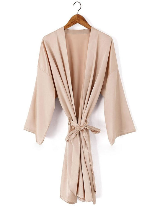 A| Personalized Wedding Gifts Bride Bridesmaid Robes - M / Champagne - robes