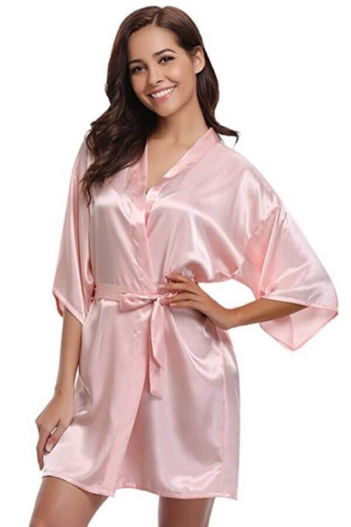 A| Silk Women Bridesmaid Robes Robes Ladies Dressing Gowns - robes