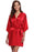 A| Silk Women Bridesmaid Robes Robes Ladies Dressing Gowns - red / S - robes