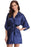 A| Silk Women Bridesmaid Robes Robes Ladies Dressing Gowns - navy / S - robes