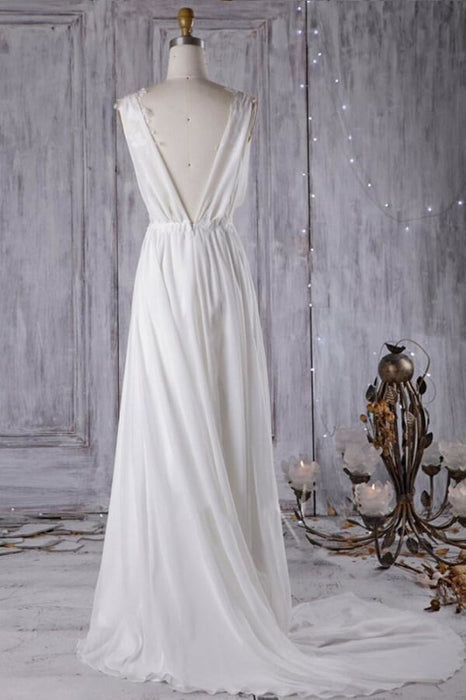 Affordable Chiffon A-line Wedding Dress - Wedding Dresses